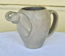 Antique Stone Carved Elephant Creamer