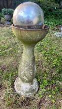 Gold Gazing Ball with Stand
