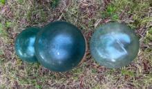 Gazing Balls and Terra Cotta Planter