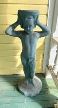 Loin Cloth Figure Holding a Planter on Its Head