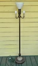 Antique Brass Parlor Lamp