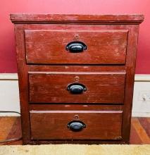 Vintage Three Drawer Side Chest