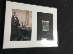Beautifully Framed & Matted COPY of a Circa mid-1800 P.T. Barnum with Fake Taxidermy FeeJee Mermaid