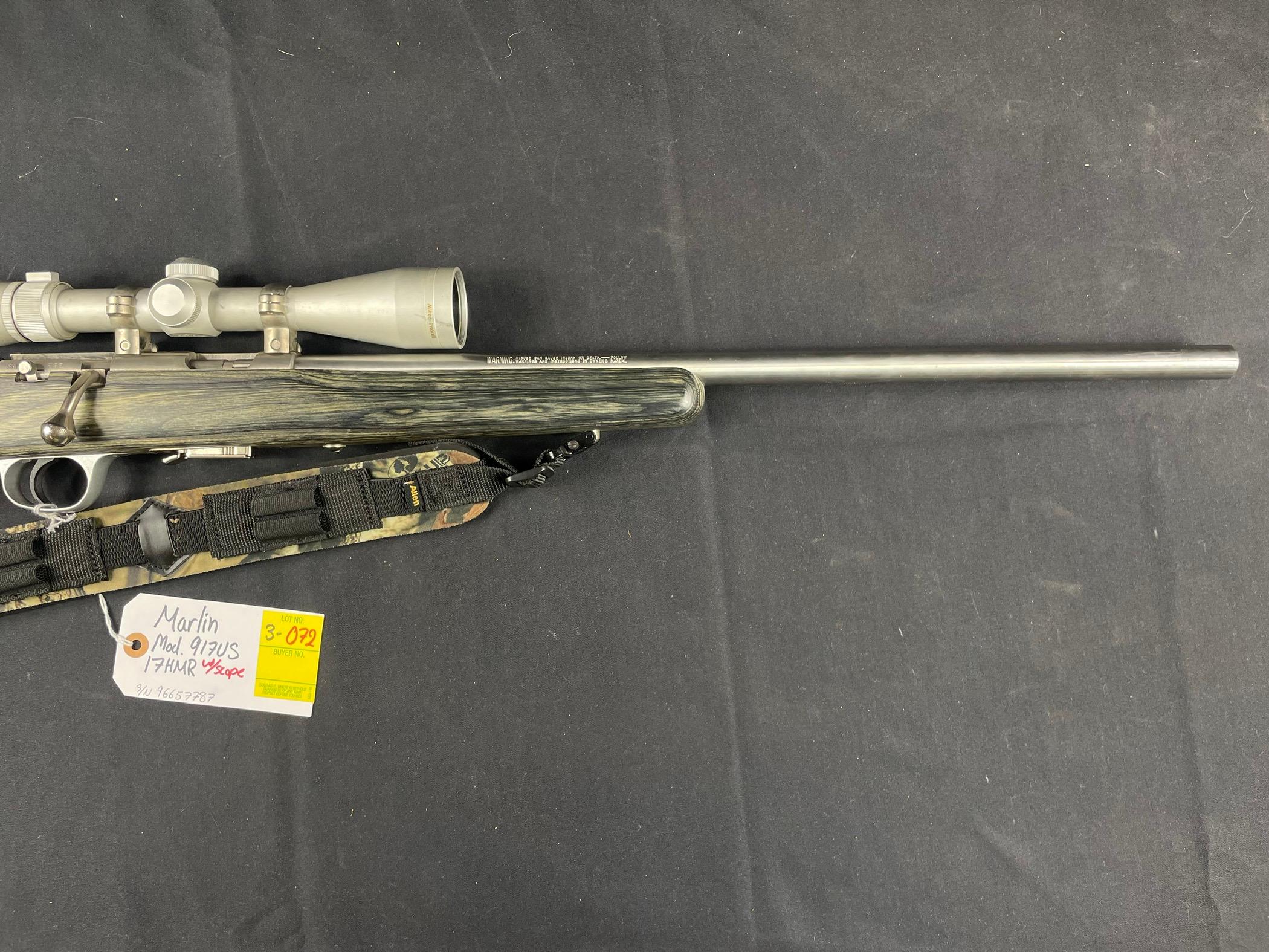 Marlin Mod. 917VS 17HMR W/Scope