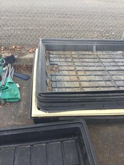 10- miscellaneous large grow trays