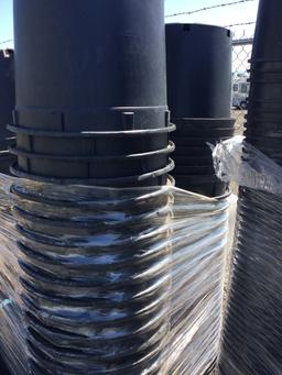 Large pallet of Gro-pro 10 gallon pots