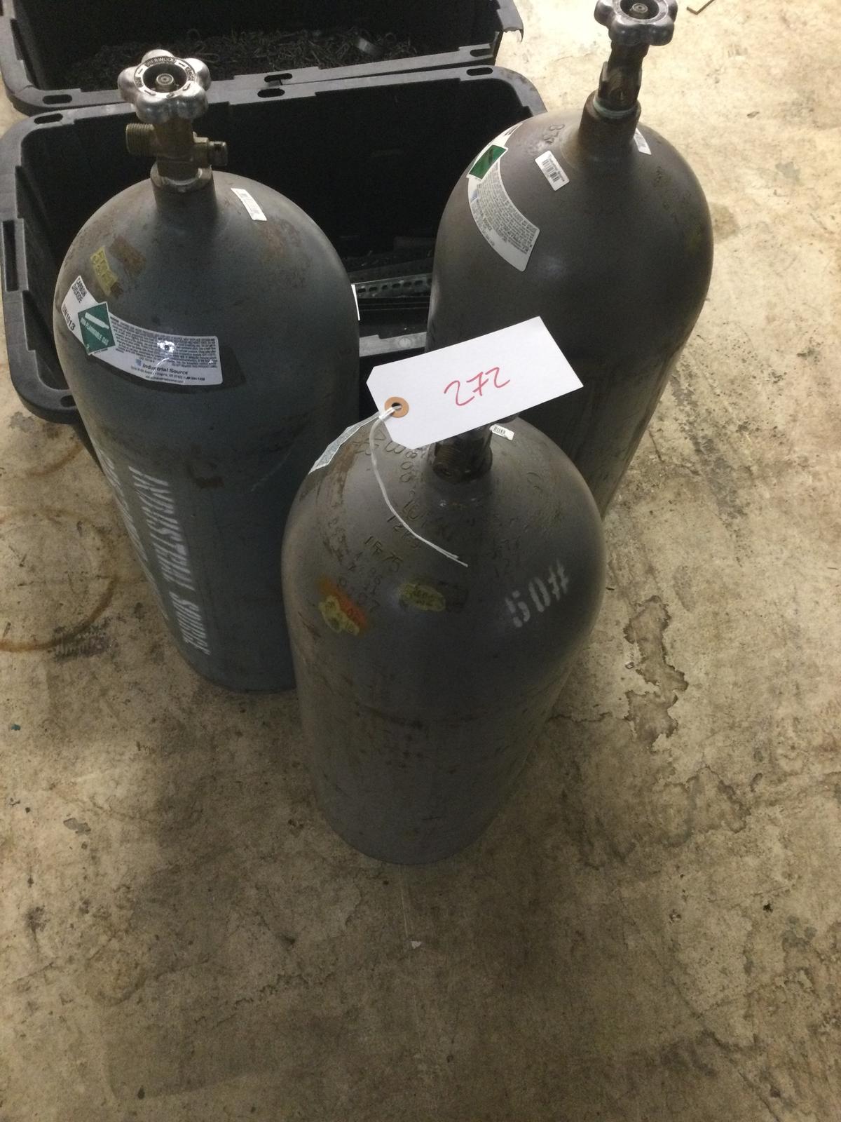 3 50lb CO2 tanks