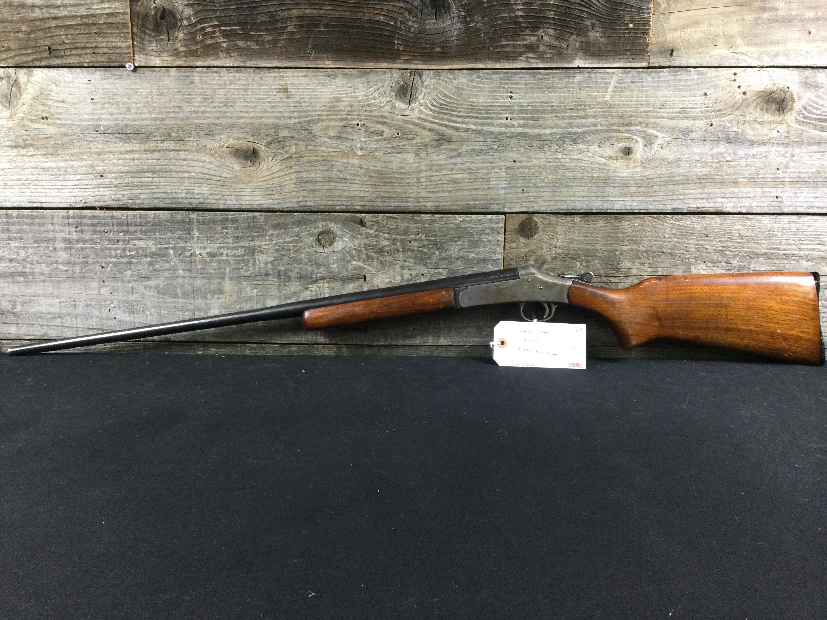 H&R Topper M488 break action .410 with broken butt plate