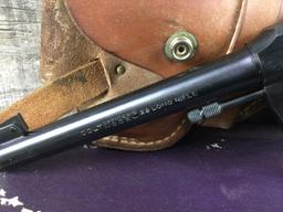 Colt Officer’s Model with original box and Lawrence holster 22LR