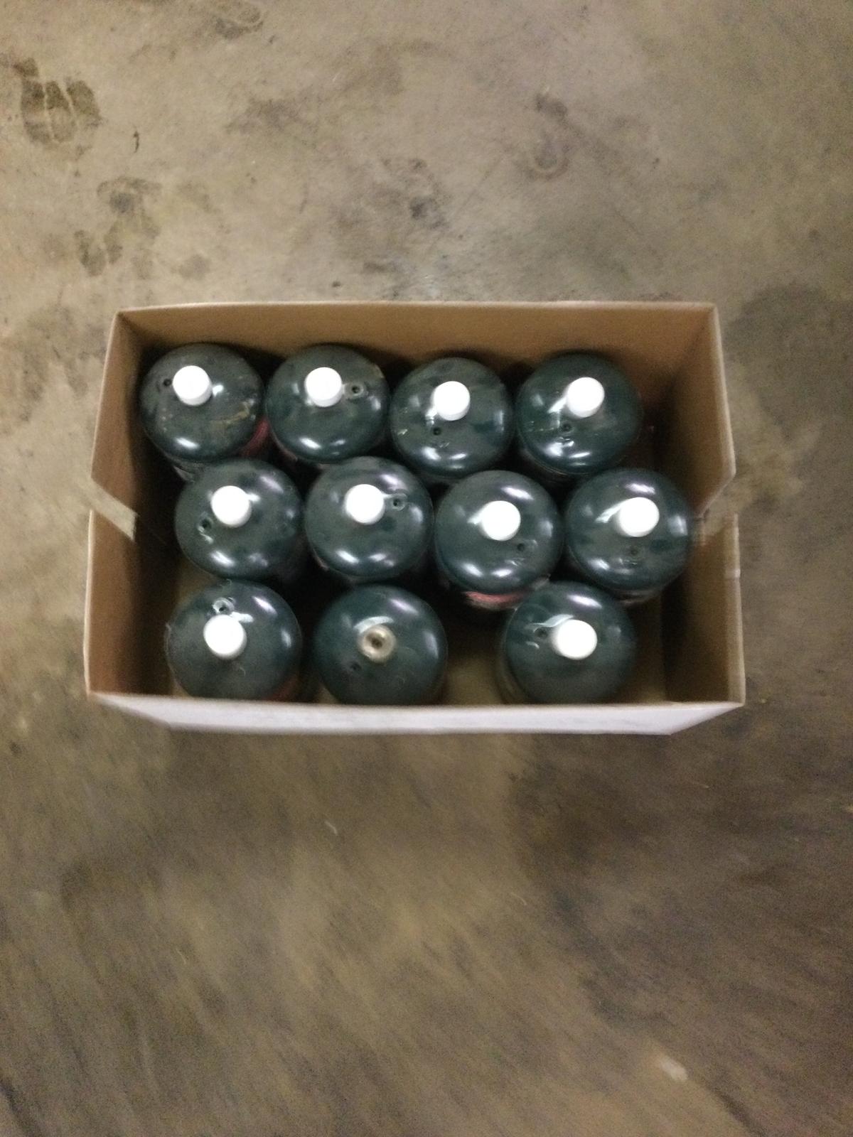 11 Coleman propane bottles