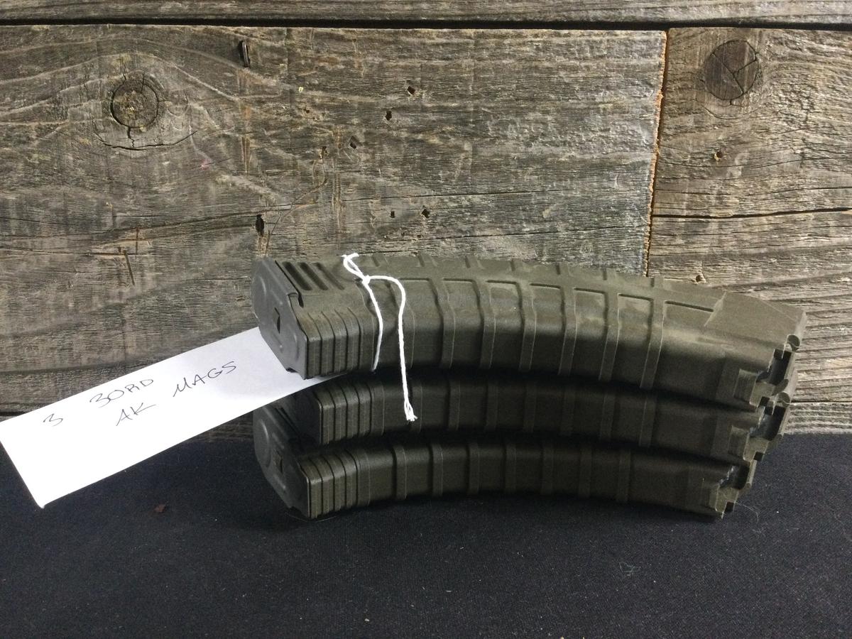 3 30rd AK mags