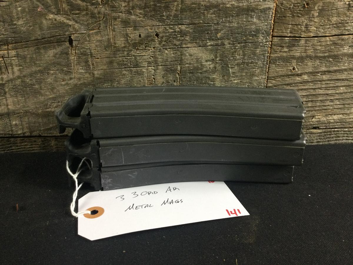 3 30rd AR mags Metal