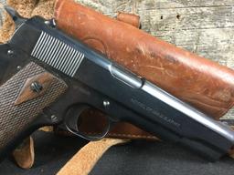 Colt US Army 1911 with holster Reblued