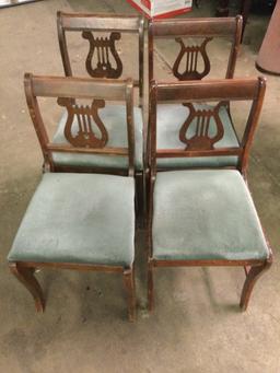 Angelus Furniture “Duncan Fhyfe Revival Style” Table & Windsor Chairs