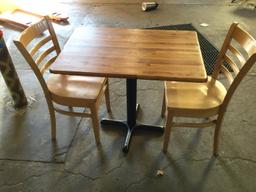 Table and 2 Chairs