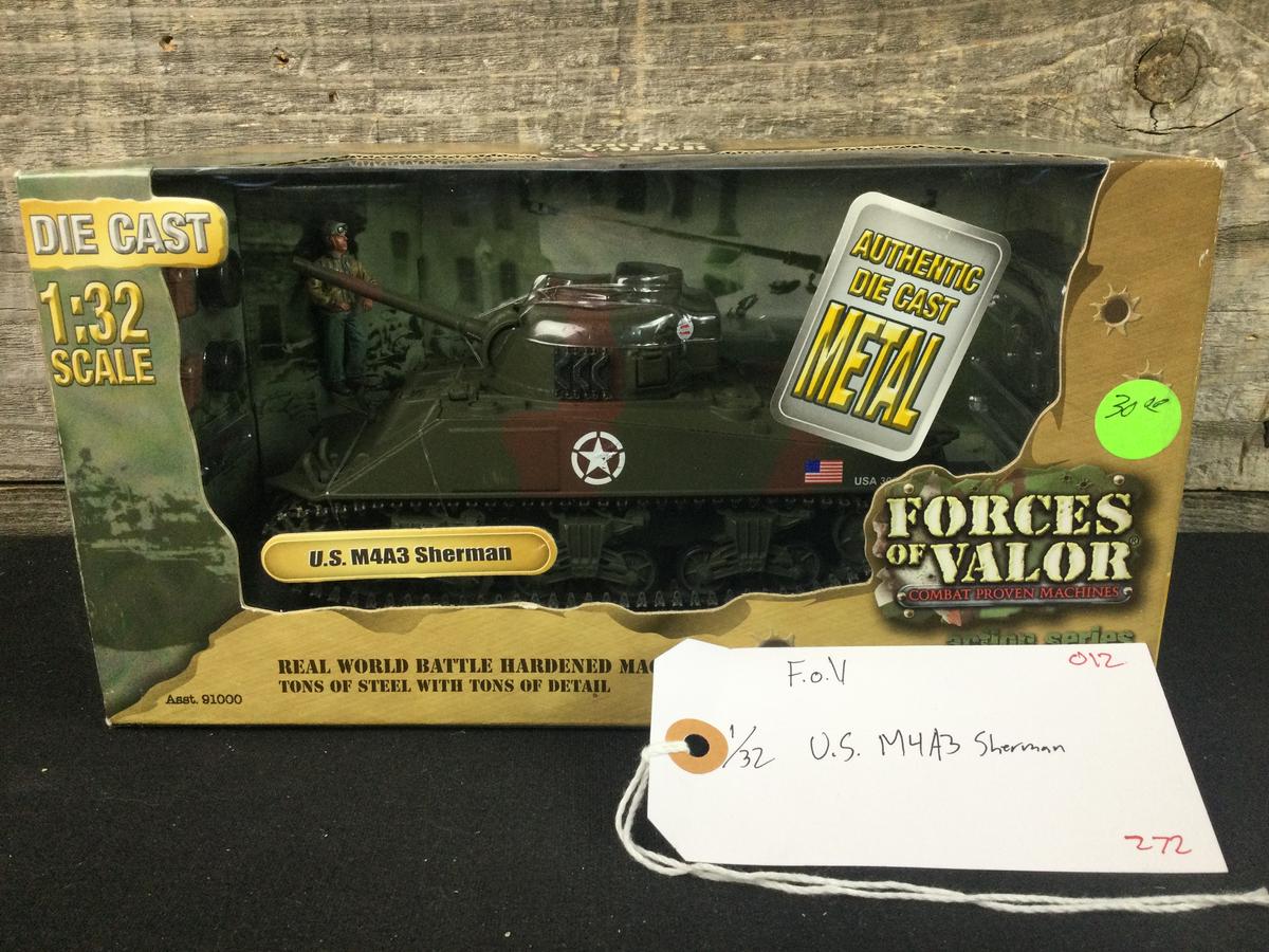 Forces of Valor 1/32 Scale Die Cast M4A3 Sherman