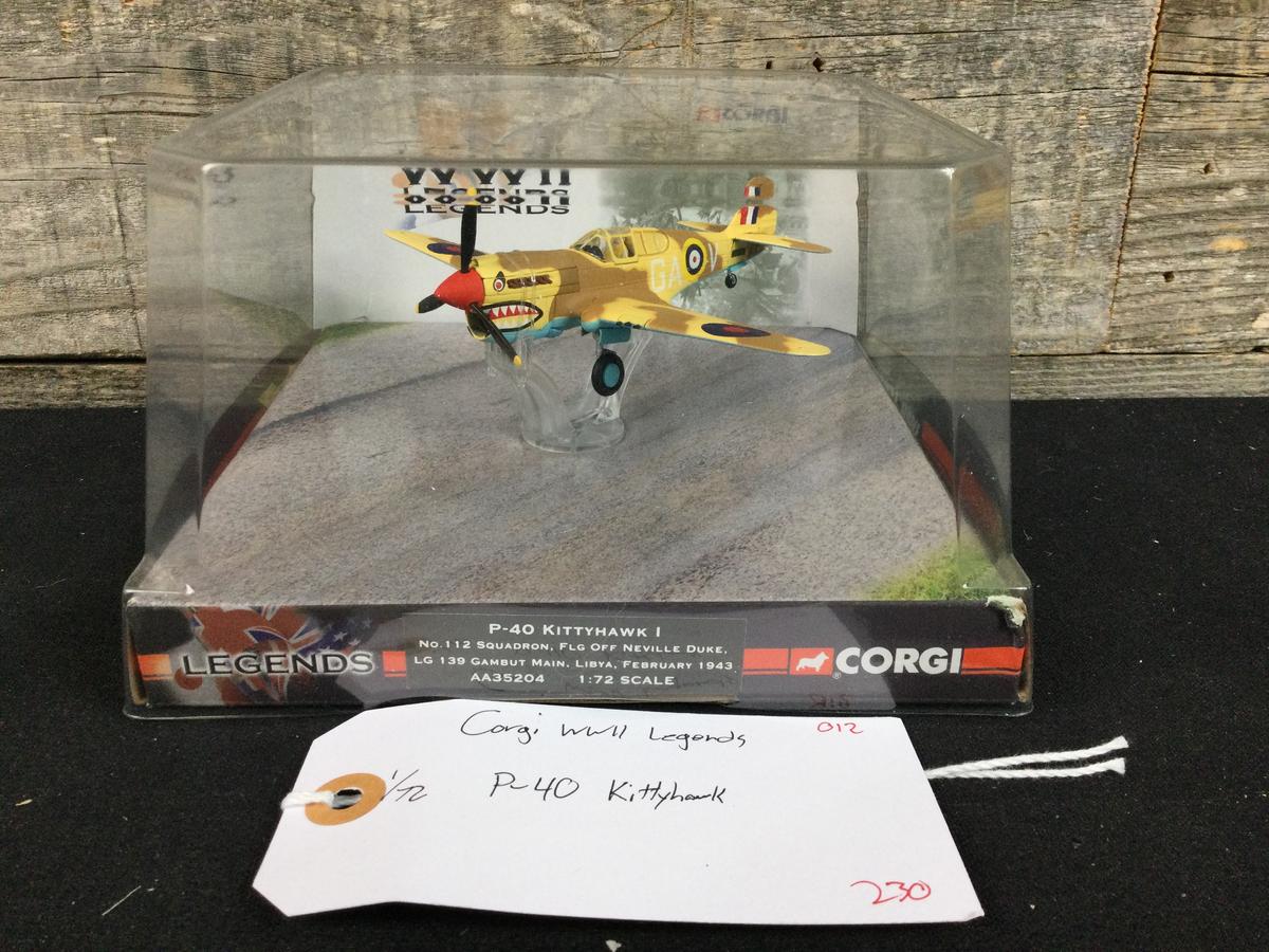 Corgi 1/72 Scale WWII Legends Limited Edition P-40 Kittyhawk