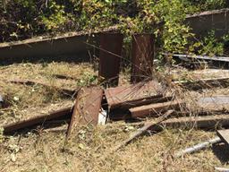 Large pile of steel and scrap metal