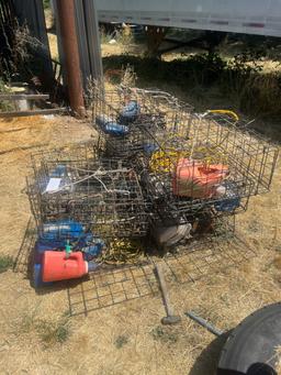 9 crab pots