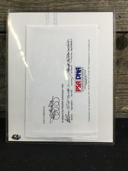 Autographed Ralph Kinder 8x10 with COA PSA/DNA
