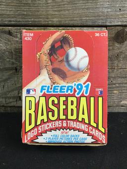 1 unopened box of 1991 Fleer Booster packs