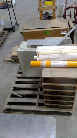 Pallet of Filing Cabinets and Bins