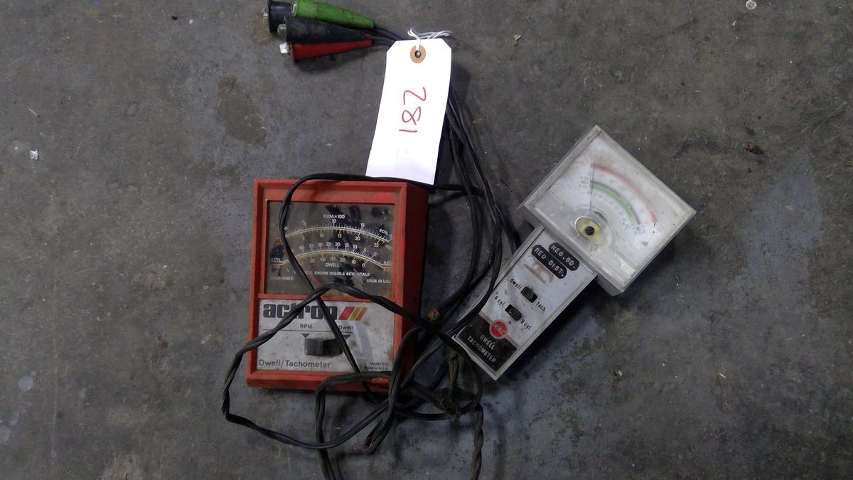 2 Dwell Tachometers Test Equipment