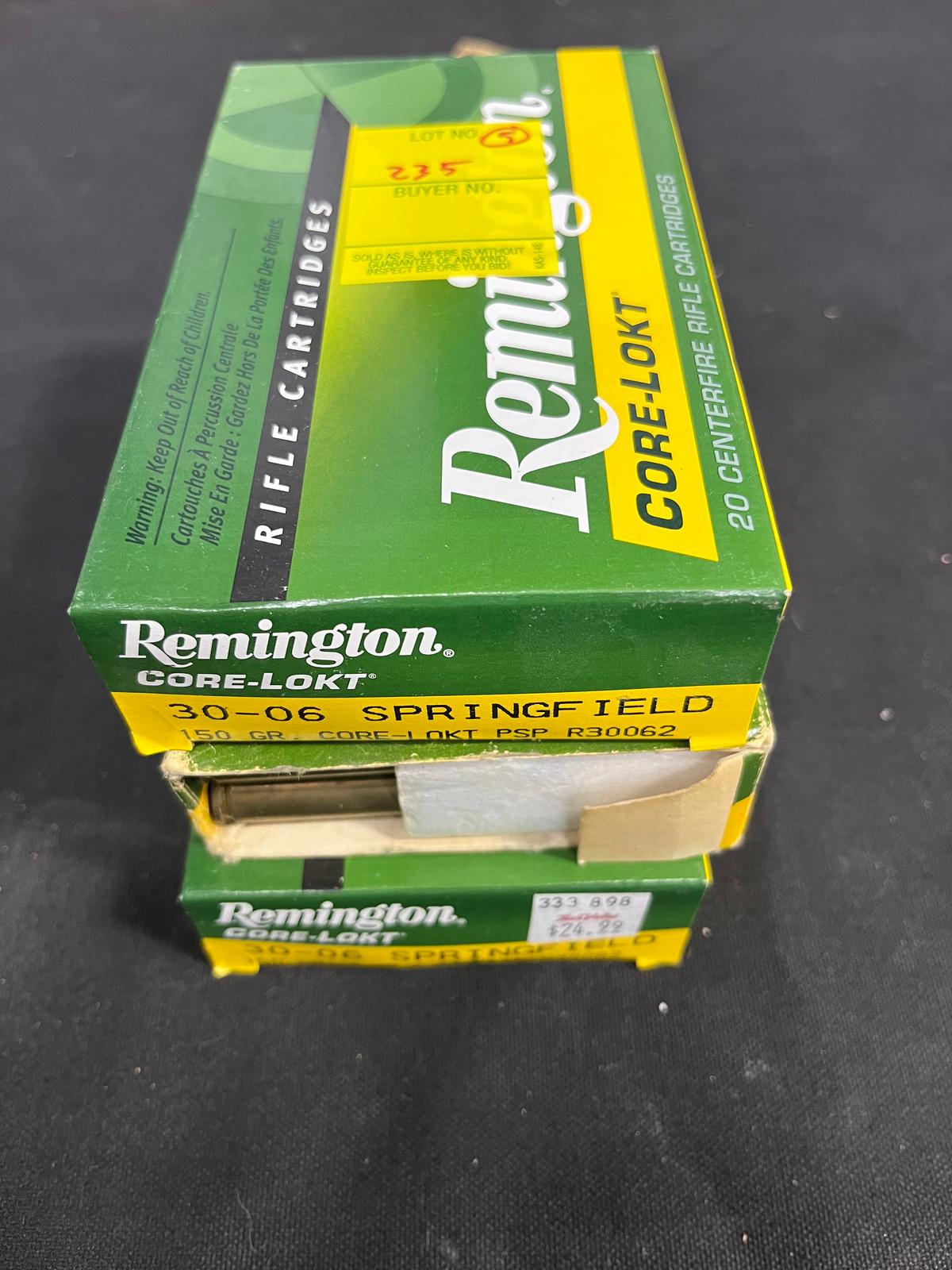 60 Rounds Of 30-06 150gr core-lokt