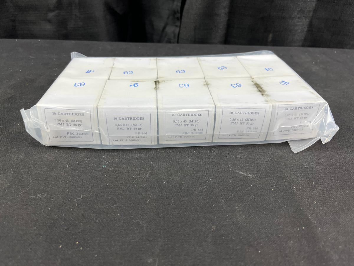 200 Rounds Of 5.56 55gr FMJ