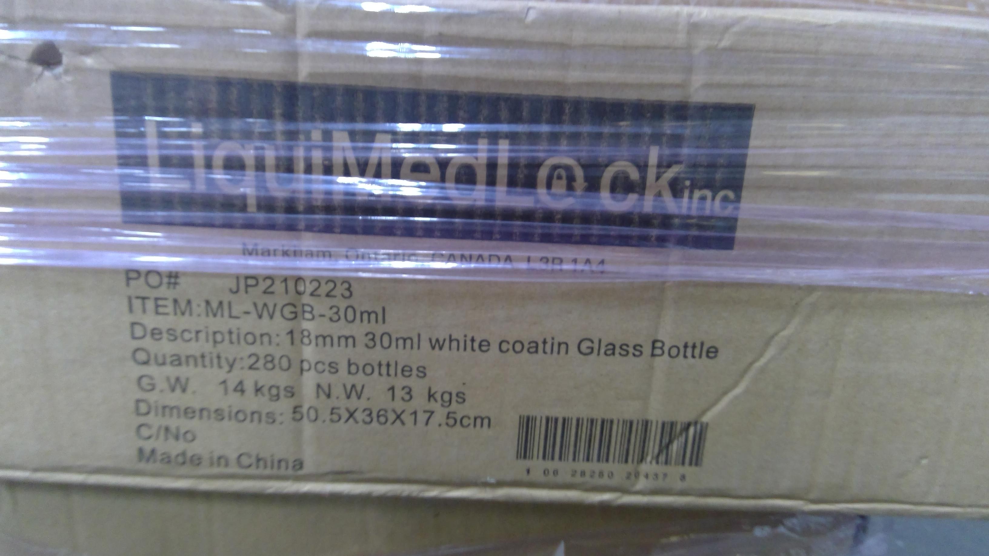Pallet of Assorted Glass Tincture/Extract Bottles, Not Sterile.