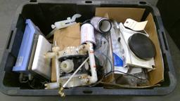 Tote of Counter Top Lab Equipment