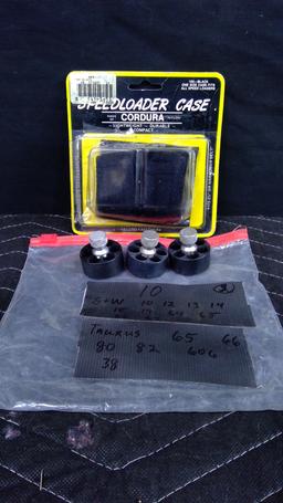 3 HKS 10-A Speedloaders with Velcro Holder