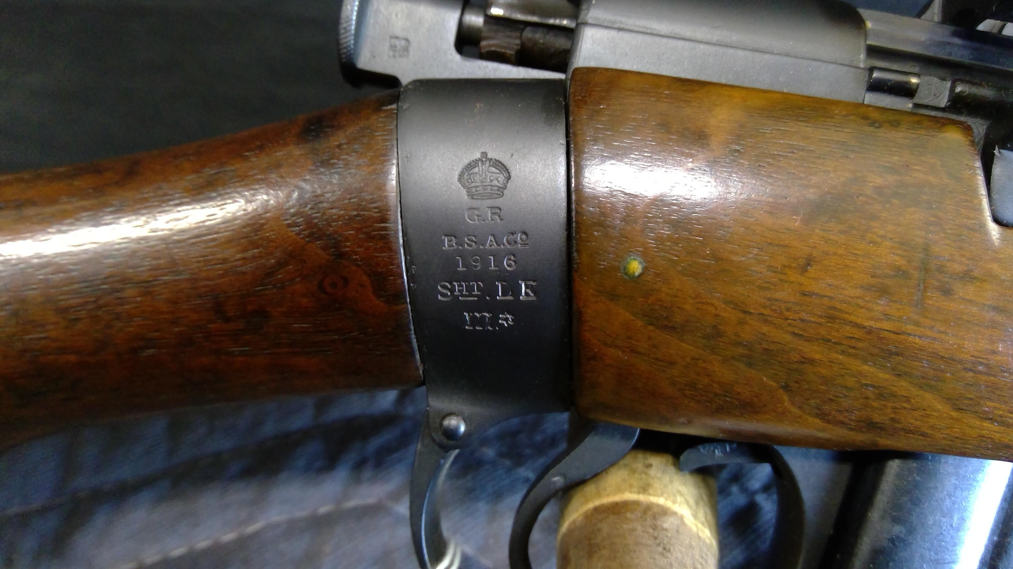 BSA SHTLE No.III .303british Mfg 1916