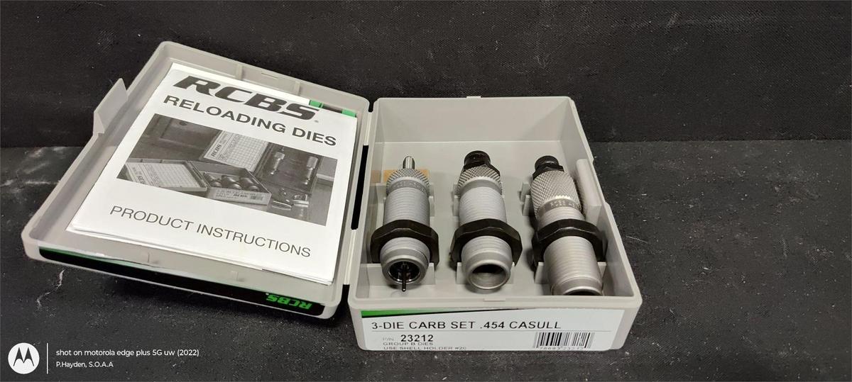 RCBS 3-Die Carb Set .454Casull