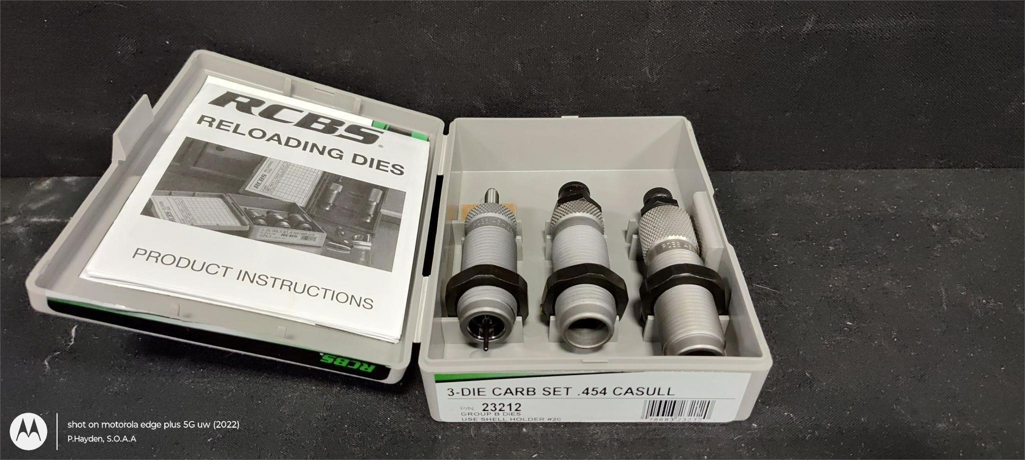 RCBS 3-Die Carb Set .454Casull