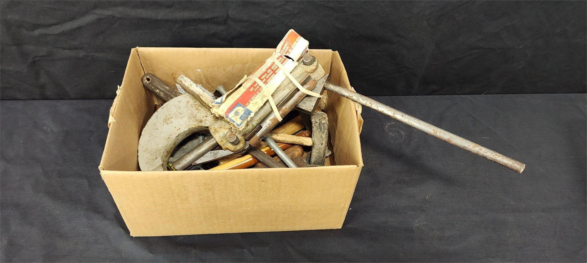 Box of Vintage Reloading Tools