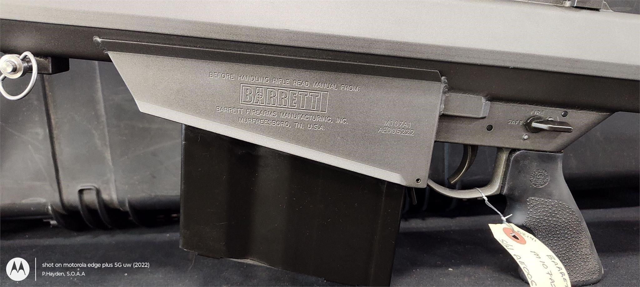 NEW Barrett M107A1 with Pelican Case, .50BMG