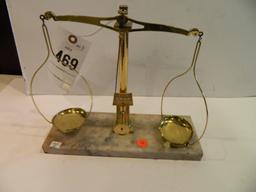Three Classic Brass Balance Scales