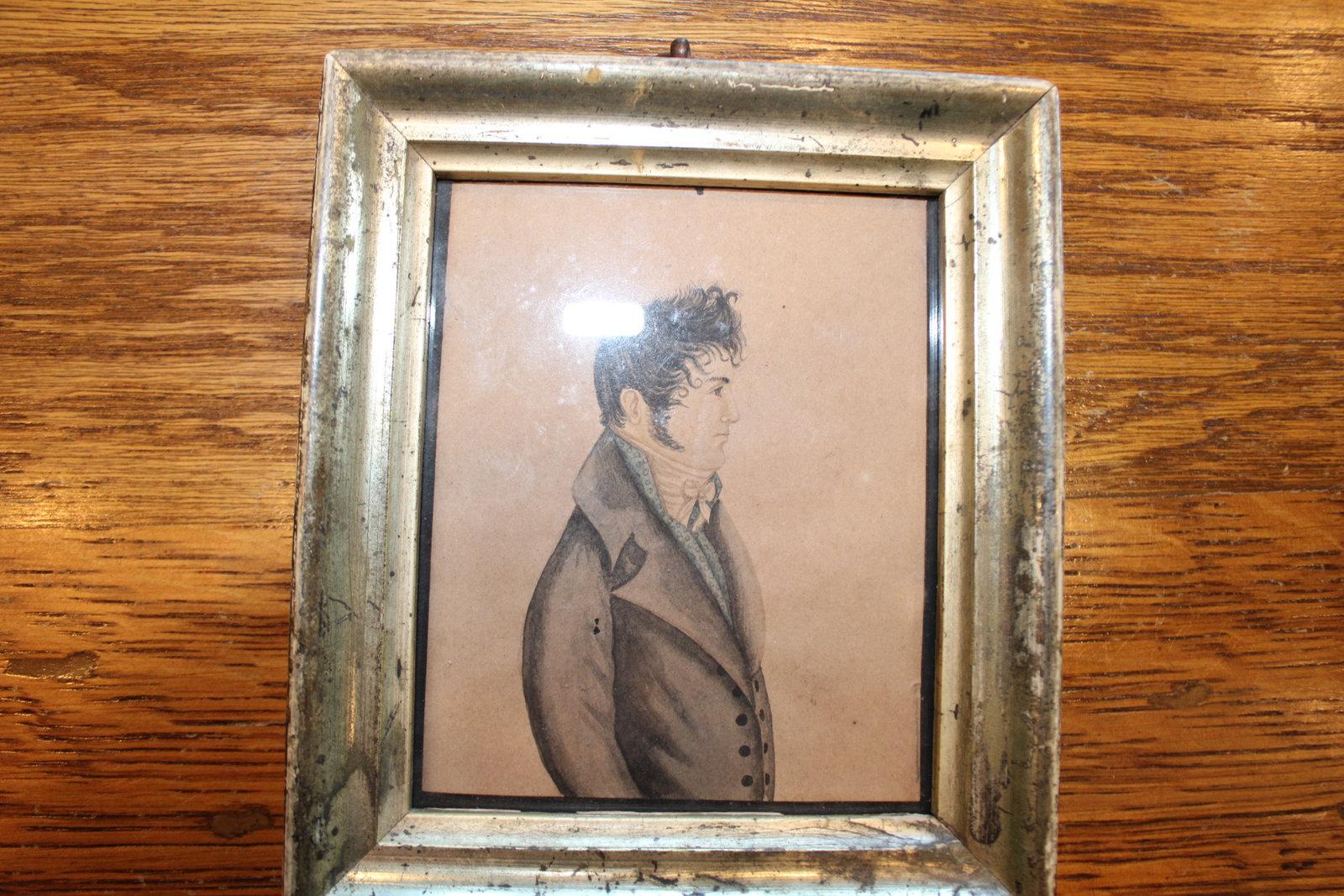 Watercolor In Lemon Gold Frame