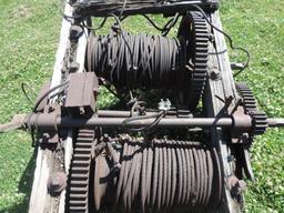 Double-Spool Cable Hoist Wench