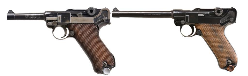 2 CAL. 9MM LUGER SEMI AUTO PISTOLS.