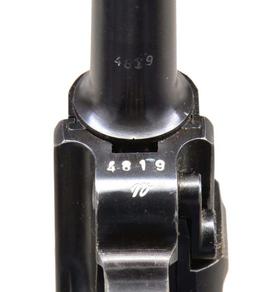 MAUSER S/42 CODE SEMI AUTO LUGER PISTOL.