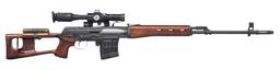 COLD WAR ERA SOVIET RUSSIAN SVD W/ SCOPE & MAG
