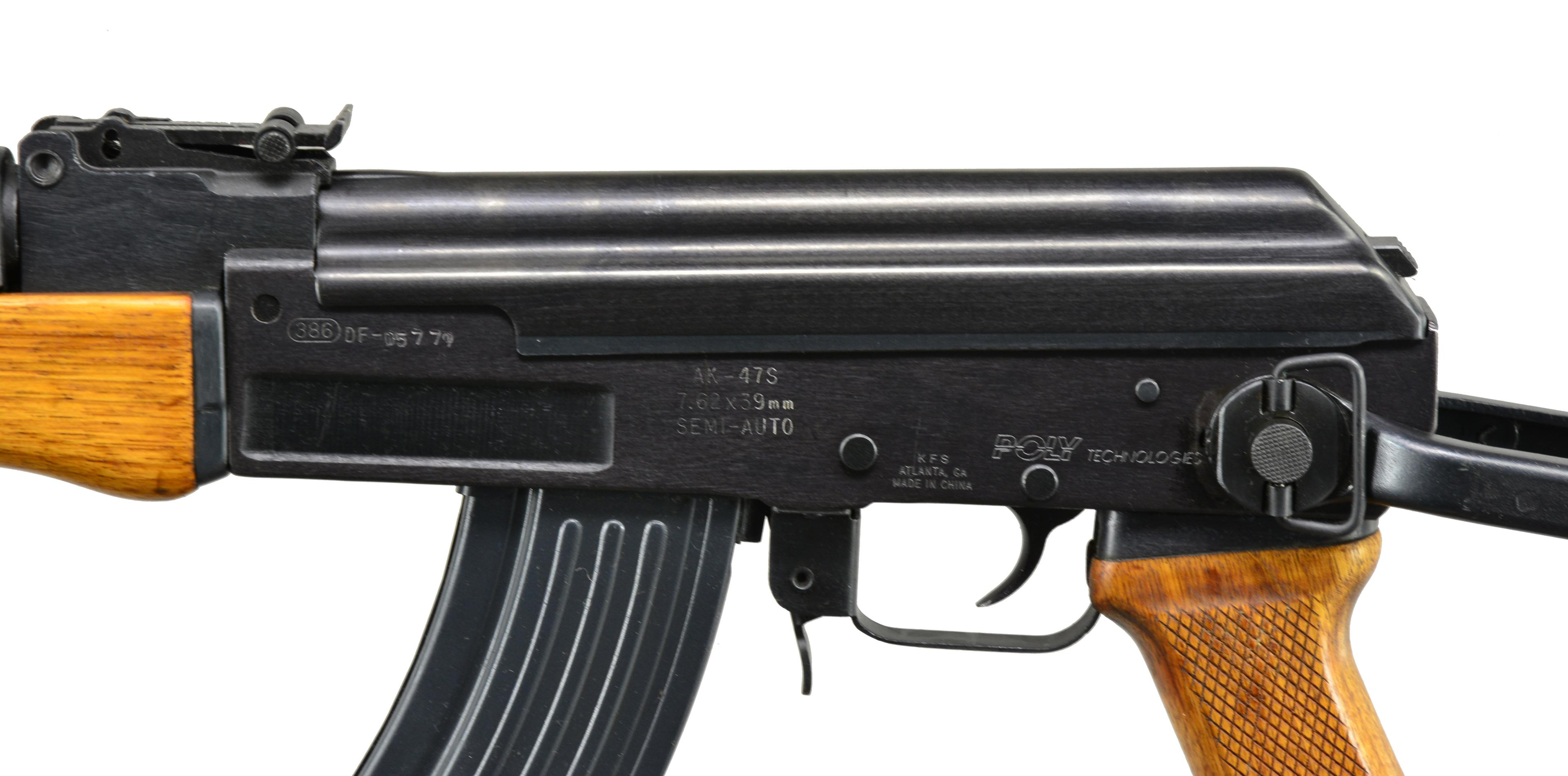 POLY TECHNOLOGIES AK-47S SEMI AUTO RIFLE.