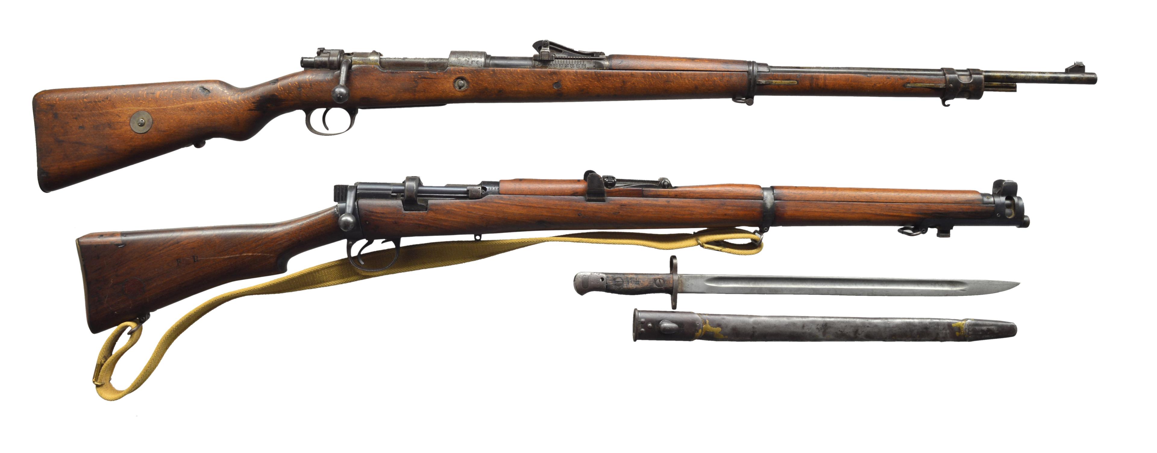 MAUSER & ENFIELD WWI BOLT ACTION RIFLES.
