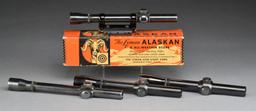 4 LYMAN 2 1/2X RIFLE SCOPES.