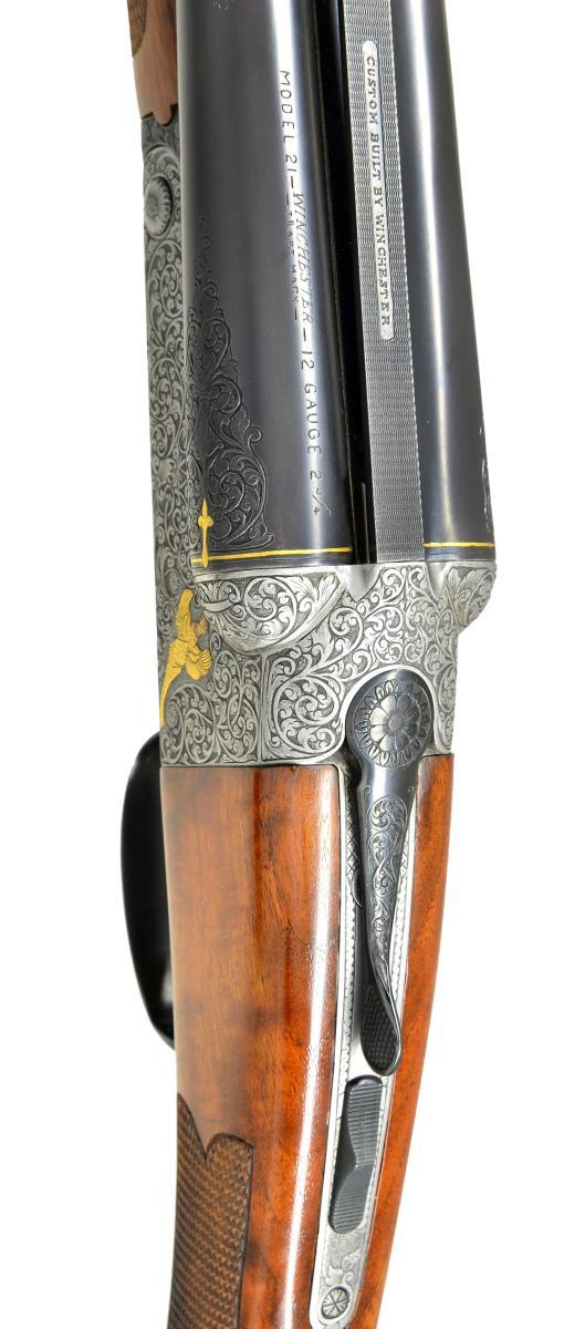 CECIL MILLS CUSTOM ENGRAVED WINCHESTER MODEL 21