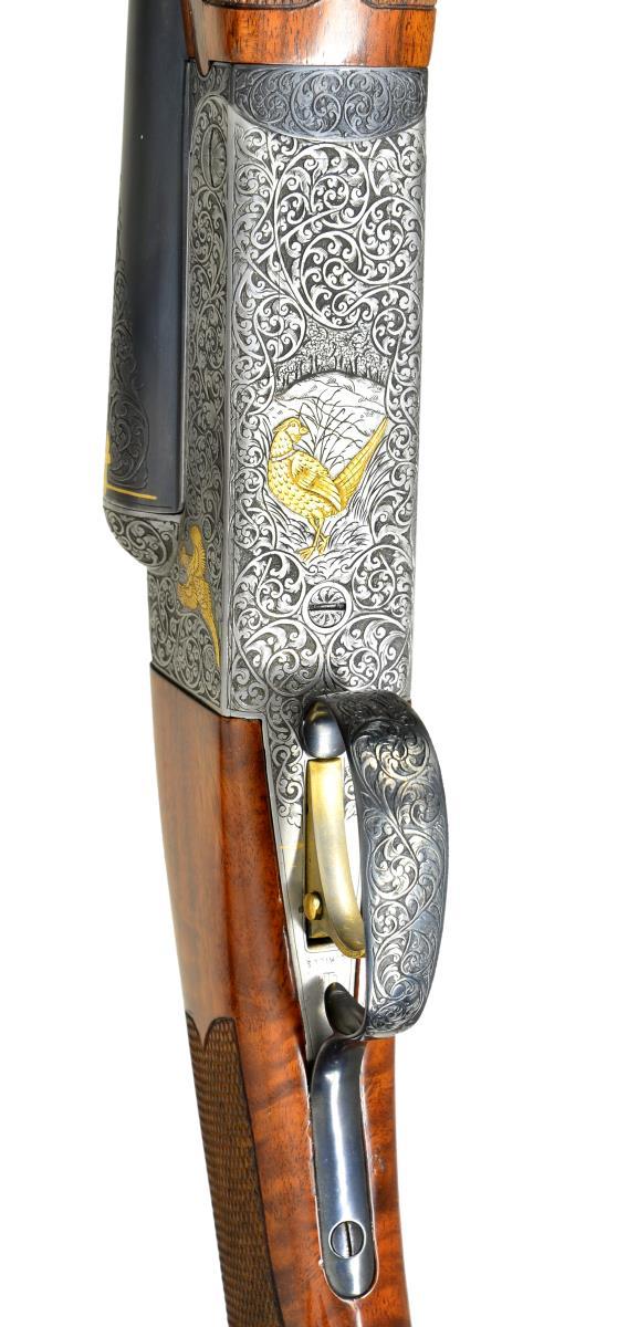 CECIL MILLS CUSTOM ENGRAVED WINCHESTER MODEL 21