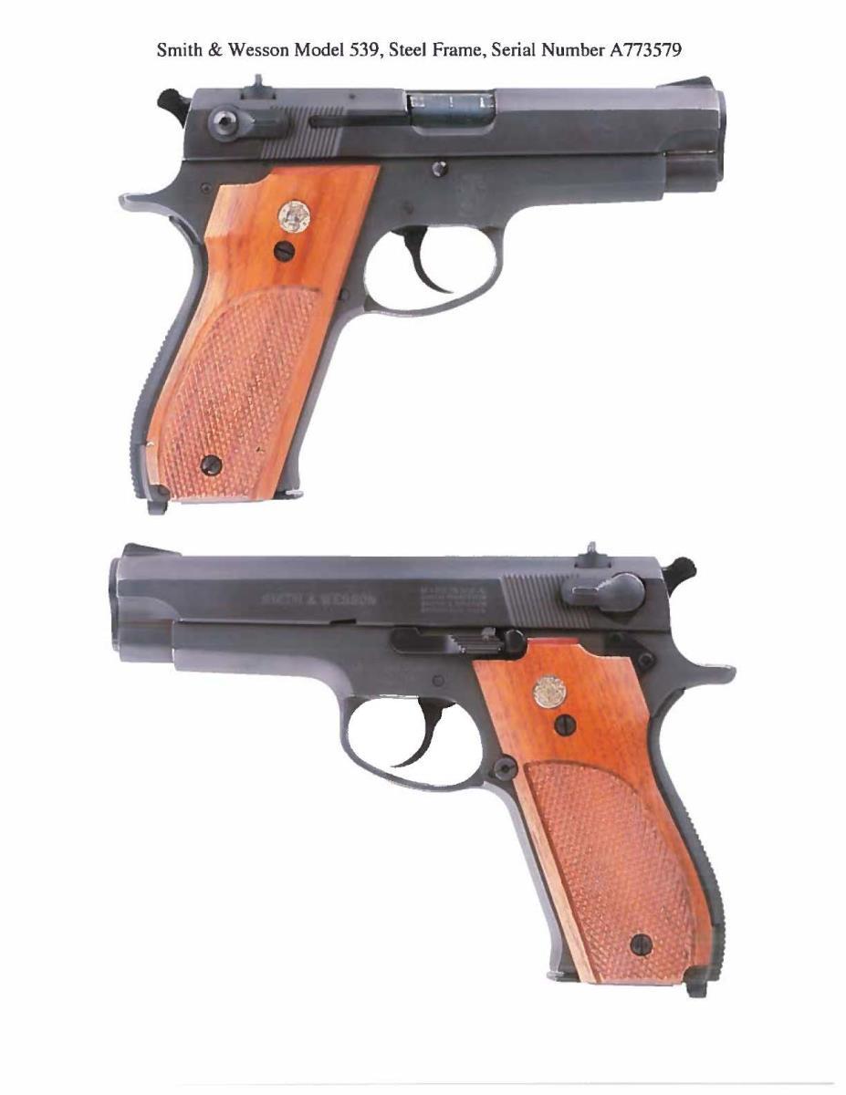 SMITH & WESSON MODEL 539 SEMI-AUTO PISTOL.