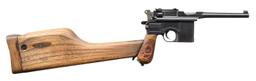 ATTRACTIVE GERMAN WWI MAUSER C96 BROOMHANDLE